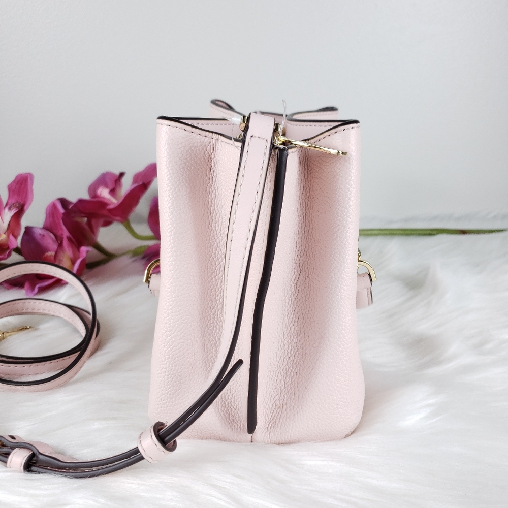 NWT Michael Kors SM Teagan messenger powder blush - Picture 4 of 9